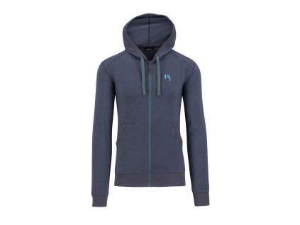 Karpos COPPOLO MERINO mikina so zipsom Ombre Blue (Veľkosť L)
