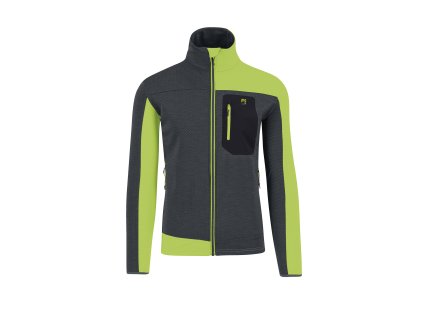 Karpos Cherz Flíska Woodl.Gray/Acid Lime (Veľkosť L)