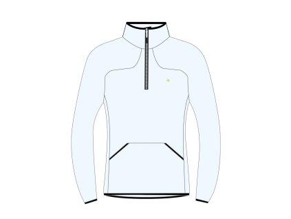 Karpos Rocchetta Half Zip Dámska Flíska Bright White (Veľkosť S)