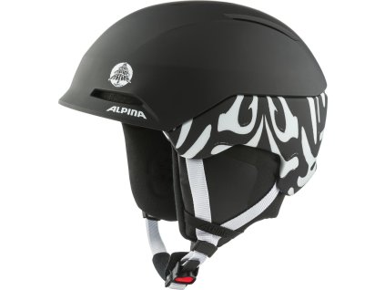 ALPINA NAX lyžiarska prilba, bielo-čierna LITHOFF dizajn