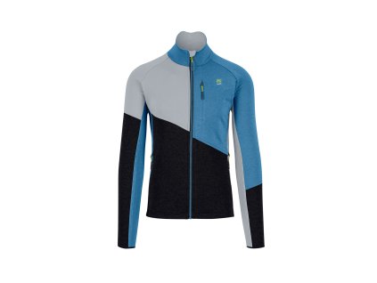 Karpos Federa Full-Zip Flíska Black/Deep Water/Micro Chip (Veľkosť M)