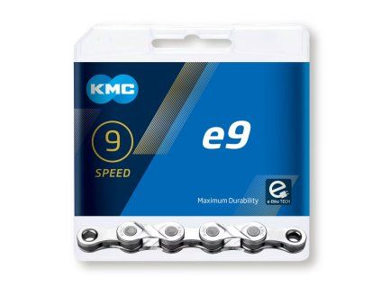 KMC e9 Silver reťaz, 9-speed, 122 článkov