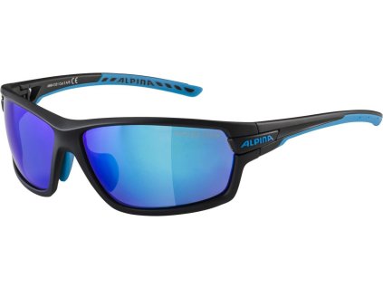 ALPINA Cyklistické okuliare TRI-SCRAY 2.0 čierno-cyan, vymeniteľné sklá