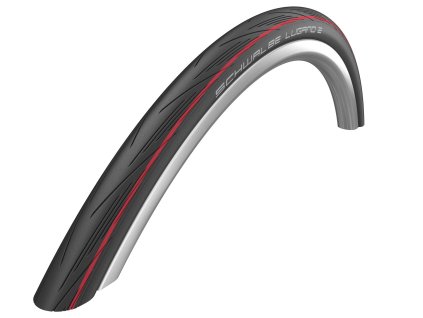 SCHWALBE Plášť LUGANO II (25-622) 700x25C Active 50EPI 280g Červený pás