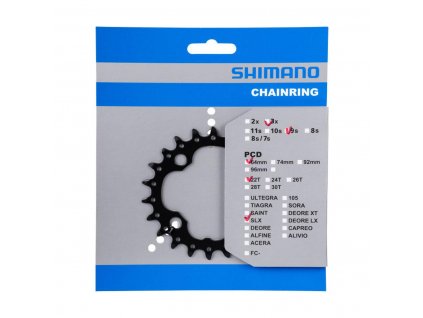 SHIMANO Prevodnik 22z. M660/M627/M617 SLX/Deore 10-k. čierny 64mm