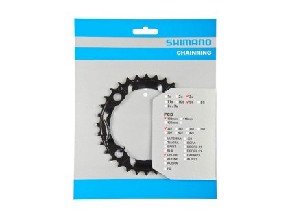 SHIMANO Prevodník 32z  M590 Deore čierny 104mm