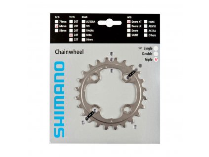 SHIMANO Prevodník 24z. M780 XT strieb. 64mm