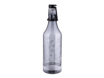 FORCE fľaša FLASK 0,5 l, transparentná dymová