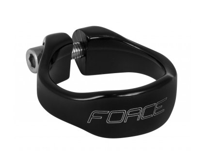 FORCE objímka sedlovky na inbus 31,8mm Al, čierna