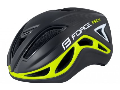 FORCE prilba REX, čierno-fluo