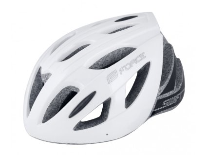 FORCE SWIFT prilba na bicykel, biela (Varianta L-XL)