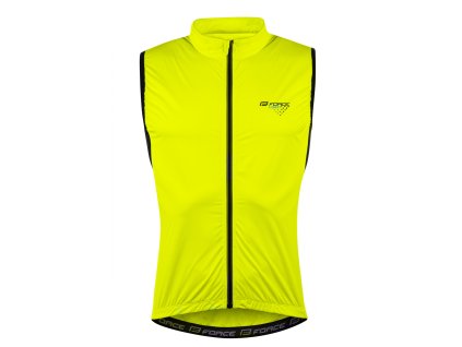 FORCE VISION cyklistická vesta, neprefúkavá, fluo