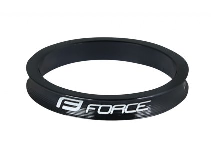 FORCE podložka 1 1/8" AHEAD 5 mm Al, čierna