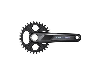 SHIMANO Stred Deore M6100 175mm 32z. 12-k. čierny dvojdielny bez ložísk