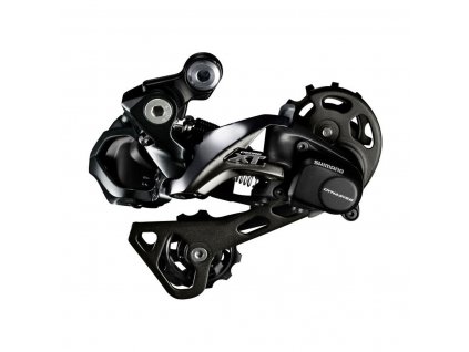 SHIMANO Prehadzovačka XT M8050 11-k. Di2 čierna dlhé ramienko Shadow+