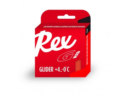 Rex Racing glide sklzový parafín 2x43g Červený +4…0 C