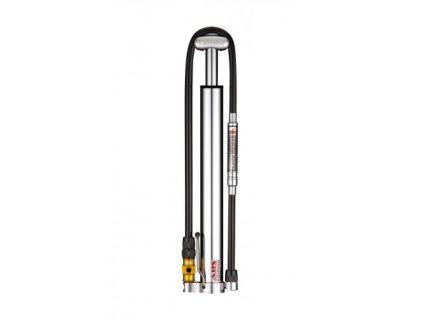 LEZYNE Pumpa Micro Floor Drive HVG s tlakomerom strieborná lesklá, manometer
