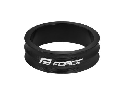 FORCE podložka 1 1/8" AHEAD 10 mm Al, čierna