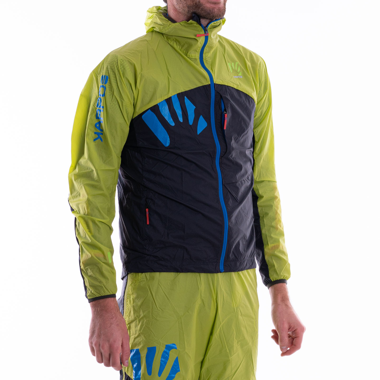 Karpos LOT outdoorová bunda, unisex, tmavosivá/zelená Veľkosť: XS
