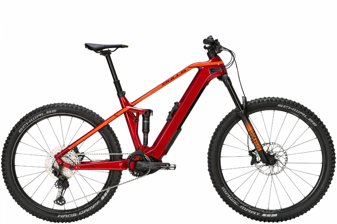 BULLS Sonic EVO AM3 Carbon 29 elektrobicykel, červeno-oranžový