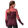142469 3 vaude livigno halfzip ii damsky pulover cassis bordovy