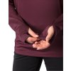 142469 4 vaude livigno halfzip ii damsky pulover cassis bordovy