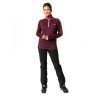 142469 6 vaude livigno halfzip ii damsky pulover cassis bordovy