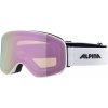 ALPINA Lyžiarske okuliare SLOPE biele matné Q-LITE ružové