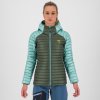 Karpos ALAGNA DOWN outdoorová bunda, dámska, thyme/aqua ski (Veľkosť S)
