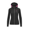 Karpos EASYFRIZZ dámska mikina so zipsom Black/Innuendo