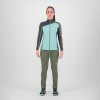 Karpos FEDERA FULL-ZIP dámska flíska Aqua Ski/Black Sand/Thyme (Veľkosť S)