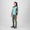 Karpos FEDERA FULL-ZIP dámska flíska Aqua Ski/Black Sand/Thyme (Veľkosť S)