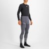 197733 8 sportful 2nd skin elasticke nohavice tmavosive strieborne
