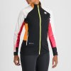 Sportful APEX dámska bunda black/white/yellow/pink (Veľkosť S)