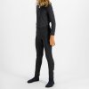 201126 7 sportful solid junior elasticke nohavice detske cierne