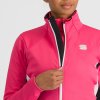 Sportful SQUADRA dámska bunda raspberry pink/white (Veľkosť S)