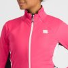 Sportful SQUADRA dámska bunda raspberry pink/white (Veľkosť S)