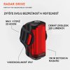 Lezyne Radar Drive–zadne radarove svetlo funkcie