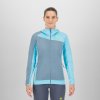 Karpos AVERAU dámska FULL-ZIP mikina s kapucňou windw.blue/bachelor b. (Veľkosť S)
