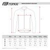 Force dres MTB ANGLE dl. rukáv, fluo-modrý (Varianta S)