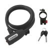 FORCE zámok LUX špirálový s držiakom 180cm / 8mm, čierny