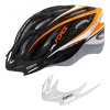 FORCE HAL prilba na bicykel, čierno-oranžovo-biela (Varianta L - XL)