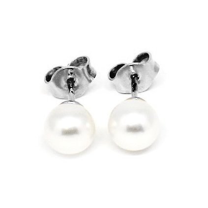 Perlové náušnice puzeta 6,5mm