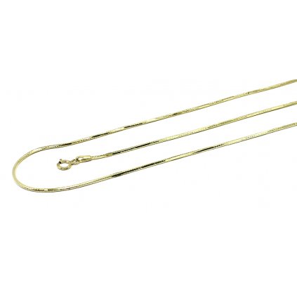 Zlatý luxusní řetízek gravírovaná žíla 40-50cm