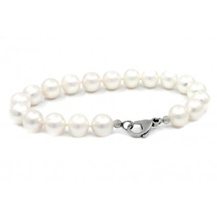 Perlový náramek sladkovodní bílé perly
