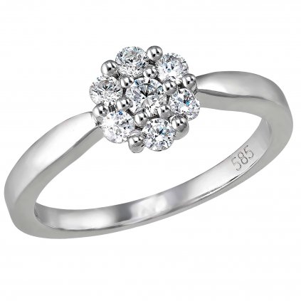 Diamantový prsten bílé zlato 0,275ct 85016.1