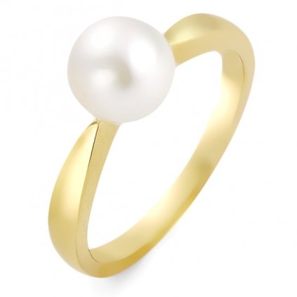zlaty prsten s perlou laru