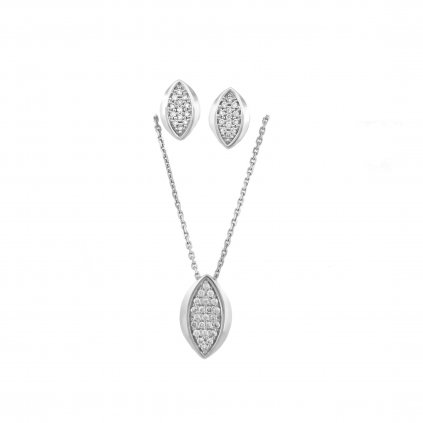 Diamantové náušnice z bílého zlata 0,12ct