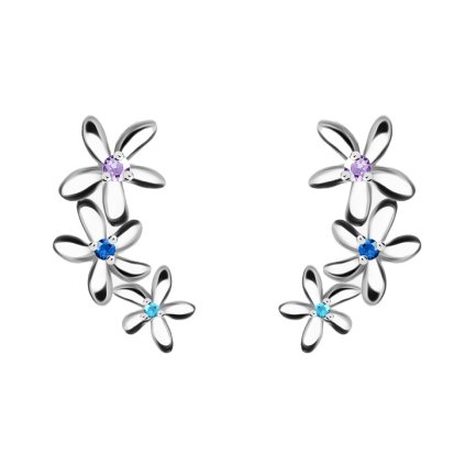 preciosa kytickove podelne stribrne nausnice fresh 5345 70 14872329114503