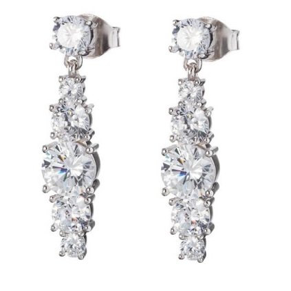 preciosa trpytive stribrne nausnice love heart s kubickou zirkonii preciosa 6874 00 14819754140609